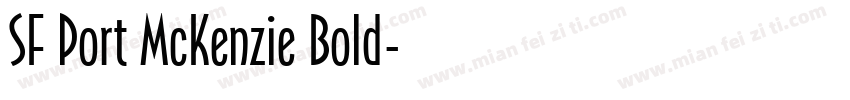 SF Port McKenzie Bold字体转换